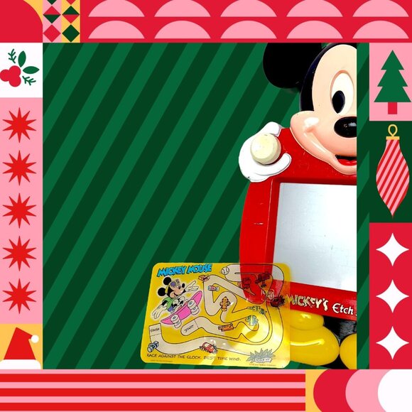 Vintage 1991 Mickey's Etch a Sketch Ohio Art CIB Disney Unboxed - Picture 11 of 16